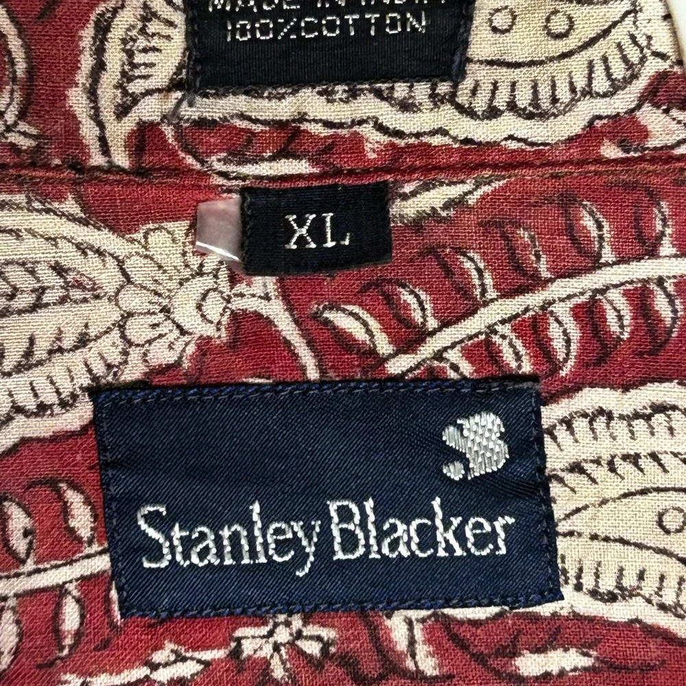 Stanley Blacker VTG Mens XL Short Sleeve Shirt‎